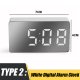 LED Mirror Table Clock Digital Alarm Snooze Display Time Night Light Desktop USB Alarm Clock Home Decor Gifts for Children