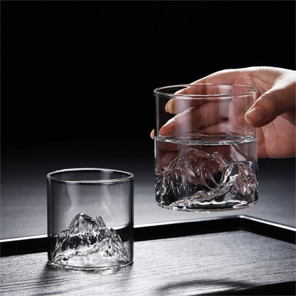 200/300ml Whiskey Glasses Japan 3D Mountain-Fuji Whiskey Glass Glacier Whisky Rock Glasses Whiskey-glass Vodka-Cup Wine Tumbler